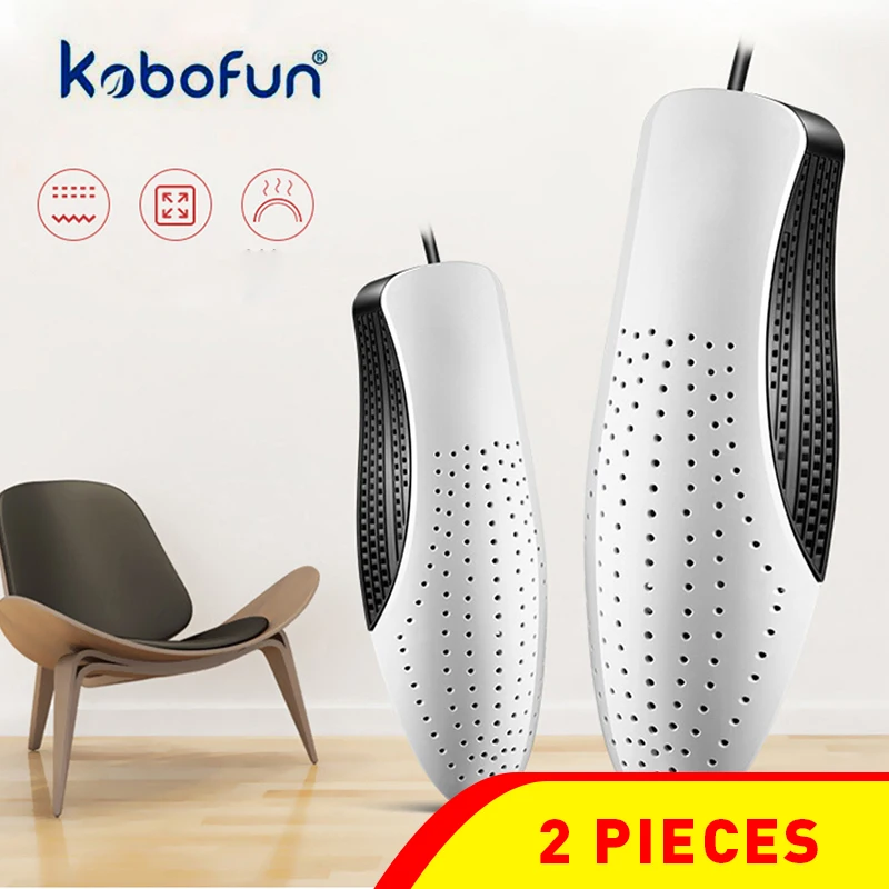 

2pcs portable Electric Shoe Dryer PTC Efficient heating High Temperature Annular Heating Emission Hole