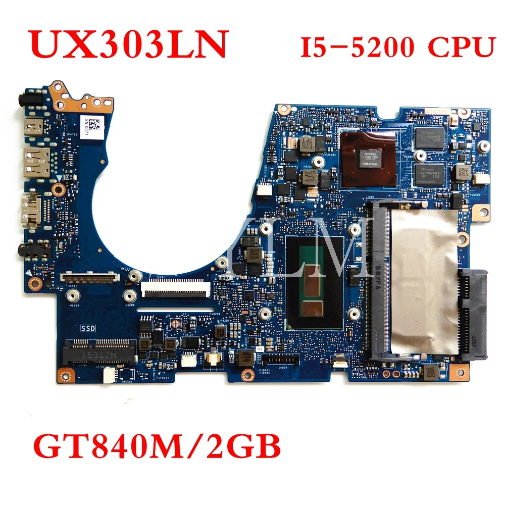 

UX303LN I5-5200CPU GT840M mainboard REV2.0 For ASUS UX303L UX303LNB U303L UX303LB Laptop motherboard 100%Tested free shipping