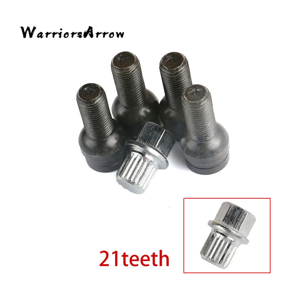 WarriorsArrow x5 Set Anti theft Wheel Screw Bolt Lock Nut Key Adapter