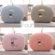 Мультипликационная кавай-девочка подушки детские и Стёганое одеяло 2in1 плюшевые игрушки мягкие детские игрушки для детей подарок