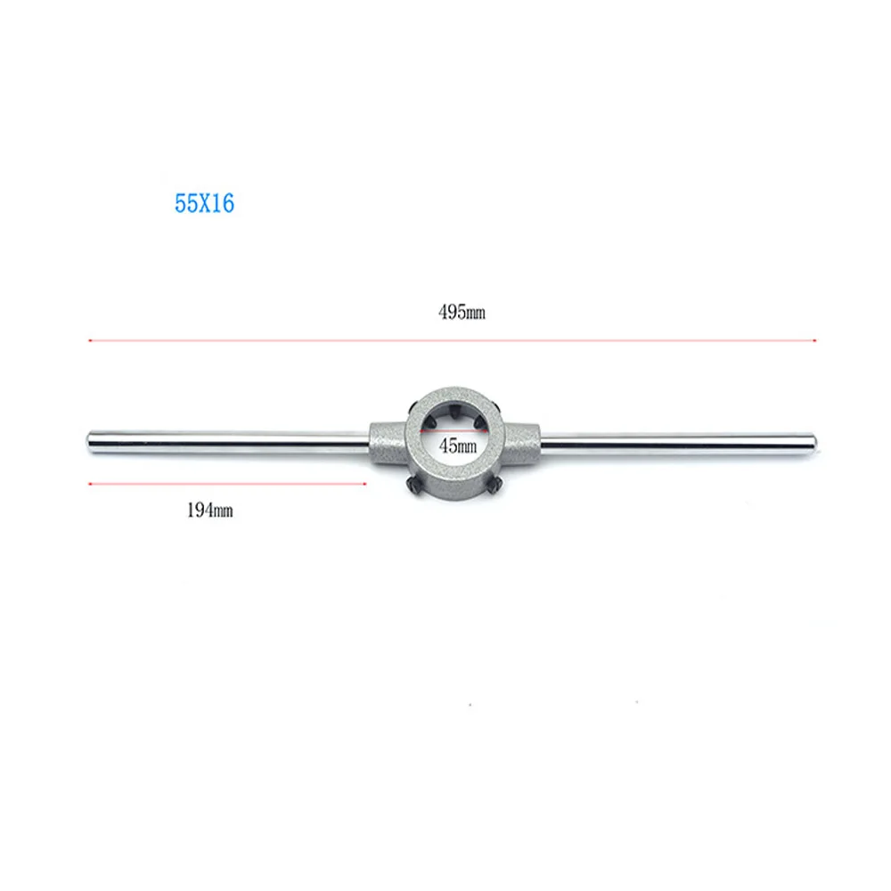 Многофункциональный набор гаечных ключей стальной круглый Метчик ручные инструменты для штампов инструменты для резьбы металлические заготовки - Цвет: 55x19