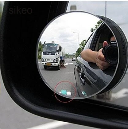 

sikeo 2016 Newest 2 Pcs/Lot 360 Degree Car Wide Angle Round Convex Blind Spot mirror Universal Car Rearview Mirrors