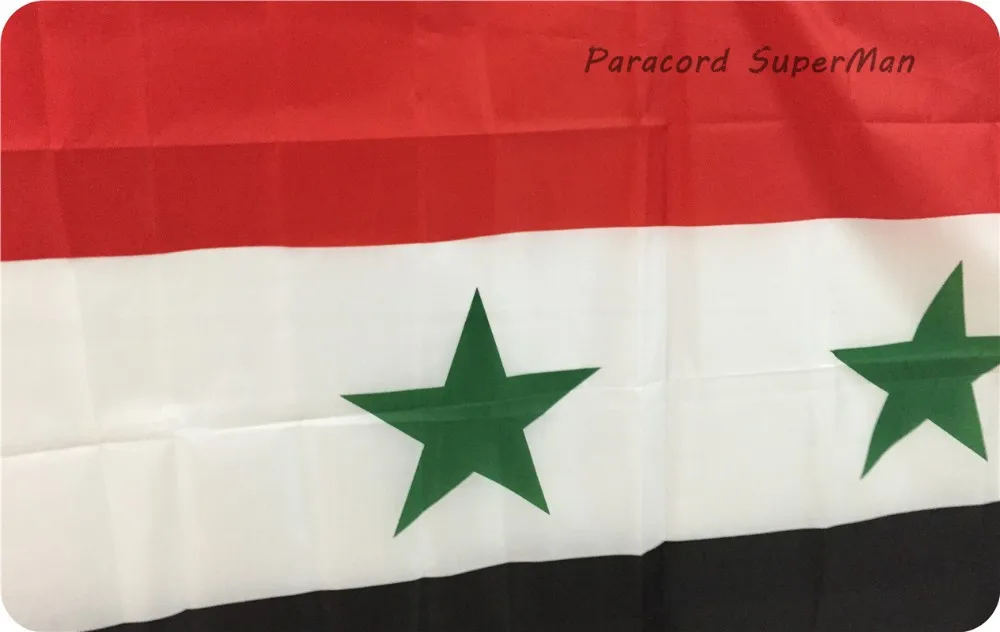 Сыр сирийский флаг 3 x5ft висит полиэстер флаг Сирии флаг 150x90 см для торжества чемпионата мира по футболу/Защита от влаги/дома