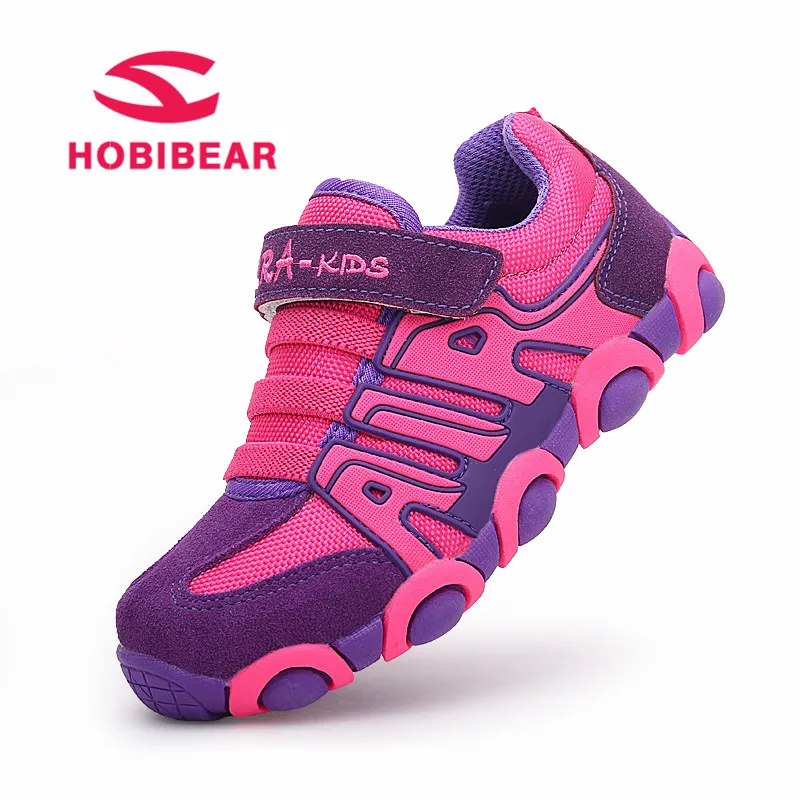 Hobibear 2018 ربيع الأطفال أطفال أحذية رياضية الطالب للأولاد مريحة الاحذية المدربين الرياضة أحذية رياضية بنات شقة
