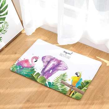 

New Home Decor Cartoon Cat Print Carpets Non-slip Kitchen Rugs for Home Living Room Floor Mats