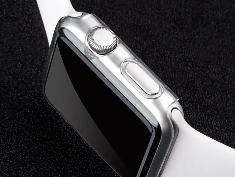 Для Apple Watch Series SE 6 4 5 для 40 мм 44 Роскошный прозрачный ультратонкий твердый