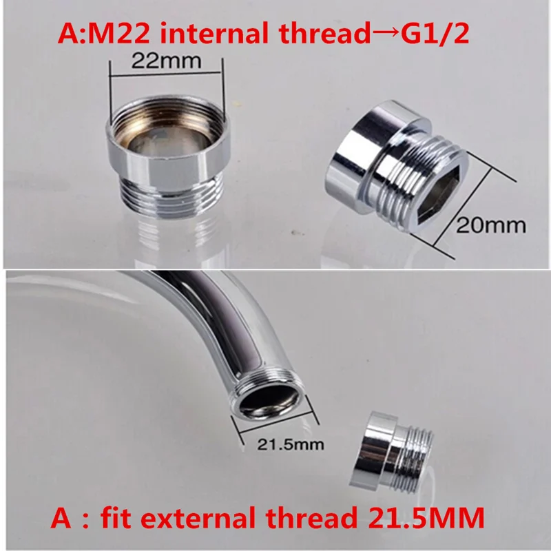 External/internal thread Economizer transfer connector bathroom kitchen