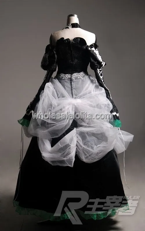 Высококачественный Вокалоид Мику, костюм для косплея, готическое платье/платье для косплея