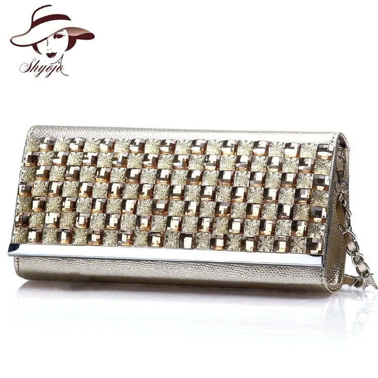 

2019 Fashion New Shine Diamonds Top Grade Women Day Clutches Famous Brand Ladies Evening Handbag Clutch Classic Messenger Purse