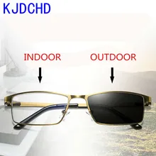 Новые фотохромные очки для чтения для женщин и мужчин Пресбиопия Рецептурные очки солнцезащитные очки обесцвечивание с диоптриями очки