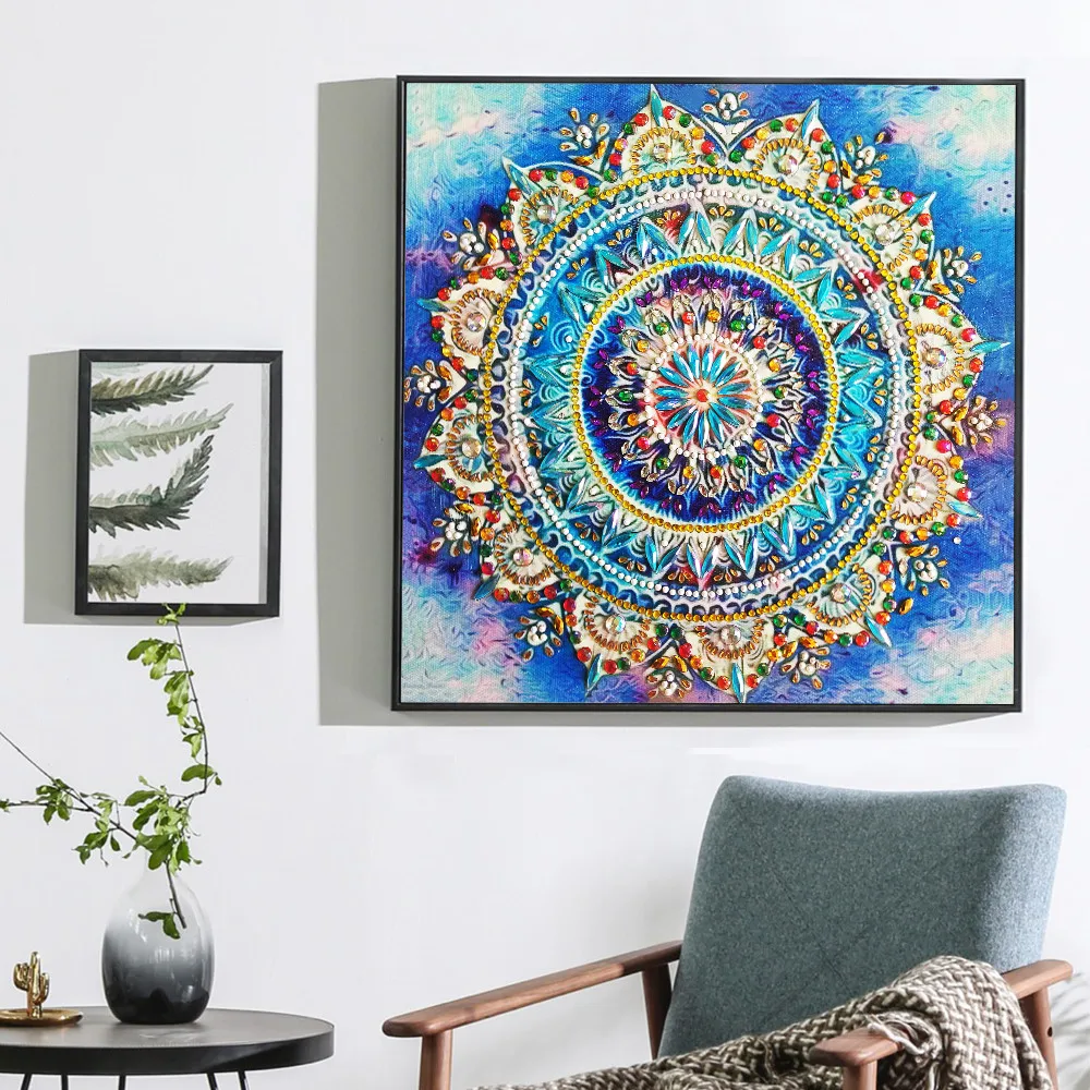 Mandala Diamond Mosaic 5D Diy Special Shaped Diamond Painting Partial Drill Cross Stitch Kits Diamond Embroidery