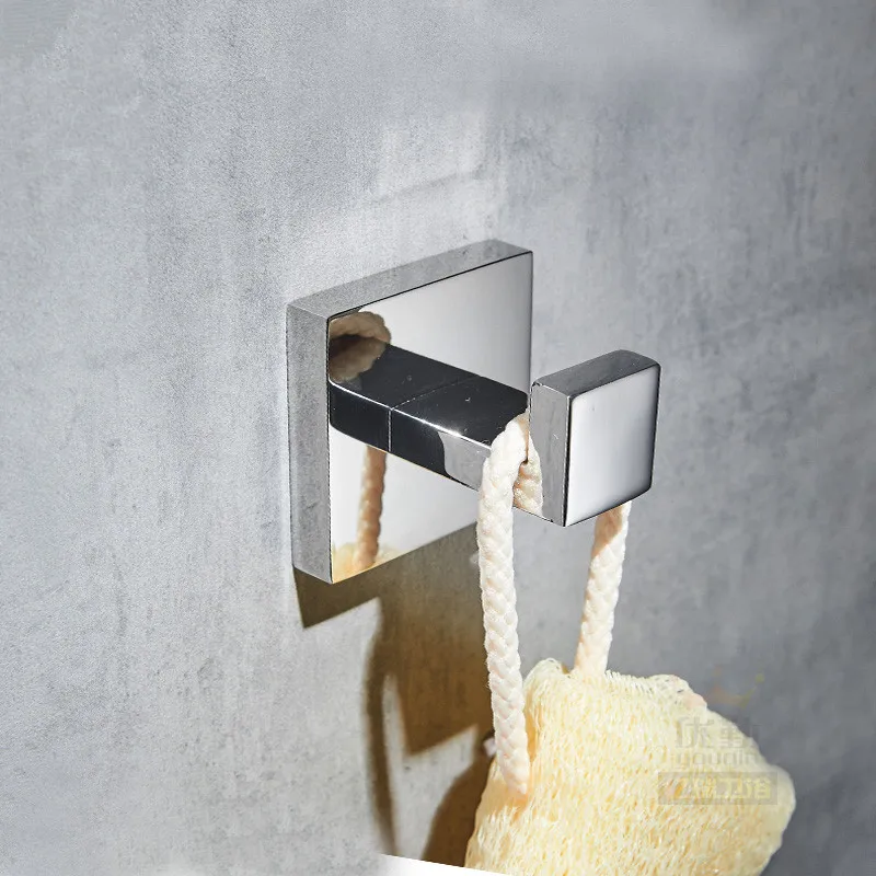 Auswind современный 304 нержавеющая сталь, площадь основания Щепка полированной крюк ванной крючок на стене вешалка крючок