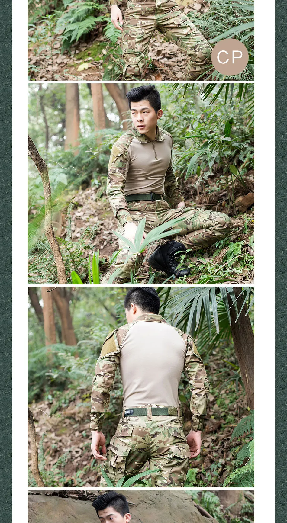 Высокое качество открытый тактическая боевая униформа армии Для мужчин commando Камуфляжный костюм frogloks для тренировок брюки-карго