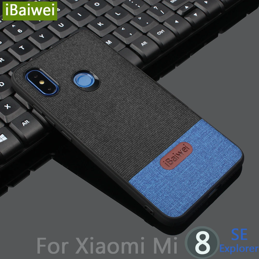 

Xiaomi mi8 Case Cover Xiaomi 8 Explorer Version Back Cover Silicone Fabric Shockproof Case Coque iBaiwei Xiaomi Mi 8 SE Mi8 Case