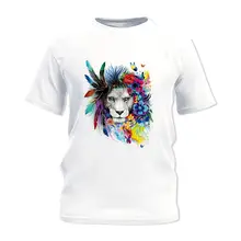 Пользовательские Pyrograph стирать логотип печать теплообмена красочные Лев футболка тепло печати железа на патчи DIY Костюмы