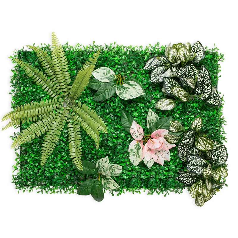 1 шт. искусственные зеленые горшечные растения фоновая стена 40*60 см для дома компания отель здание стены Свадебные украшения материал - Цвет: F