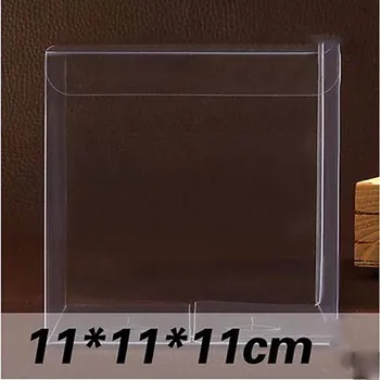 

1lot=10pcs 11*11*11cm PVC Box different sizes square shape pvc package Box Plastic Packaging Box For Souvenir/Candy/wedding