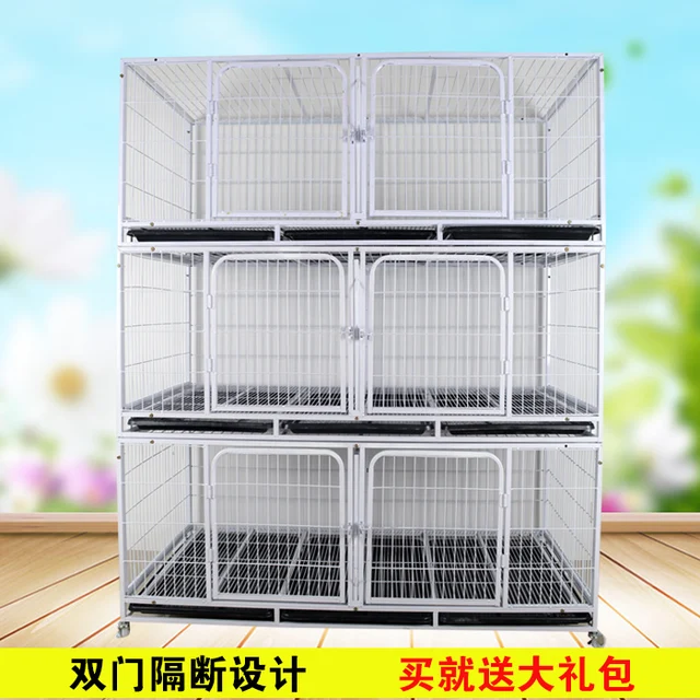 Dogs and cats big cat breeding cage double triple dogin Cat Crates
