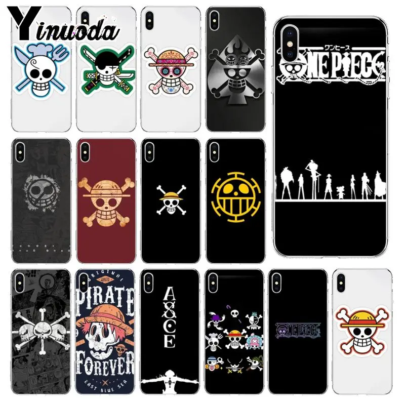 

Yinuoda One Piece Logo TPU Soft Silicone Transparent Phone Case for Apple iPhone 8 7 6 6S Plus X XS MAX 5 5S SE XR Cover