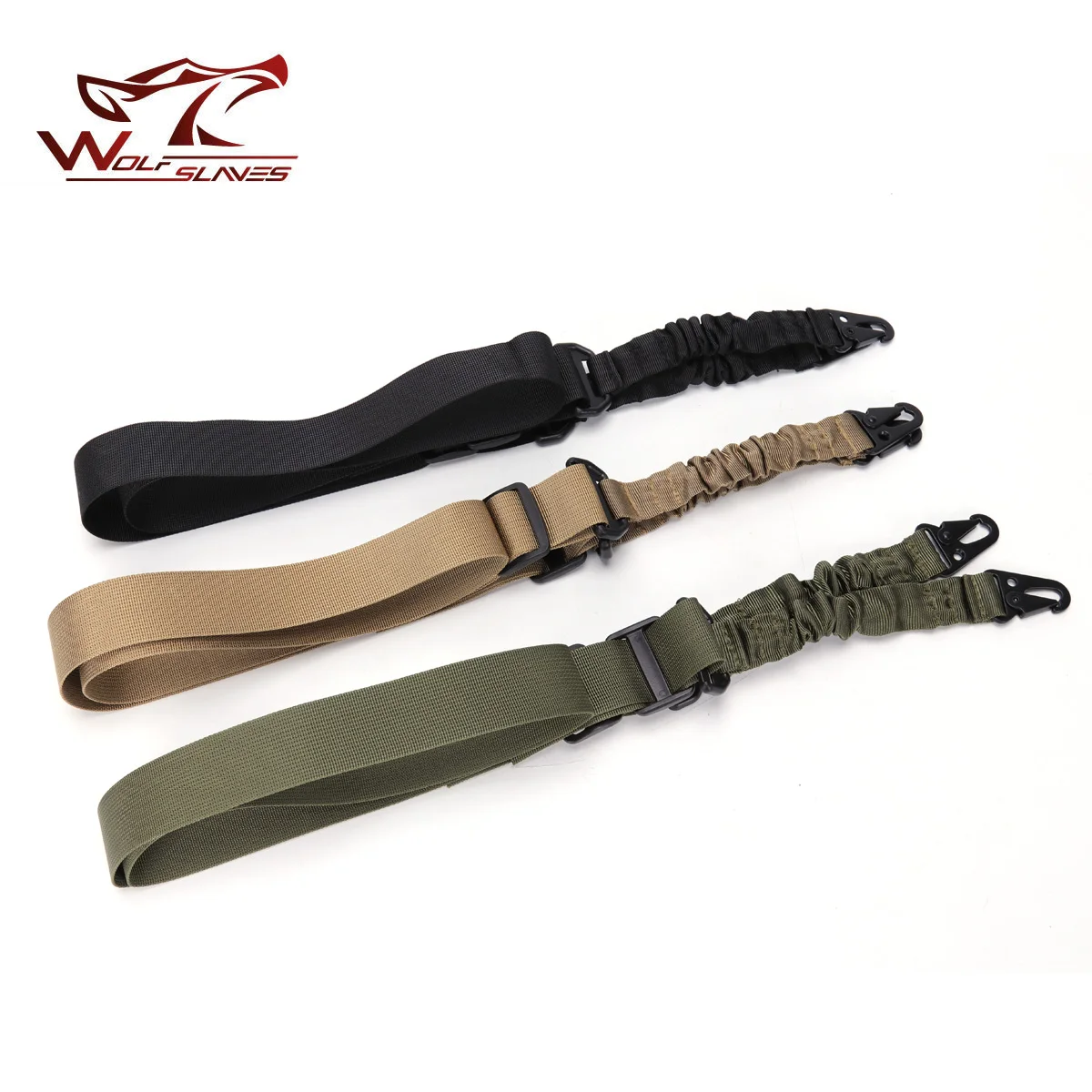 

Outdoor Tactical Rifle Sling Rope Banding Adjustable Airsoft Two Double Point Bungee Rifle Strap System Airsoft Nylon Gun Sling