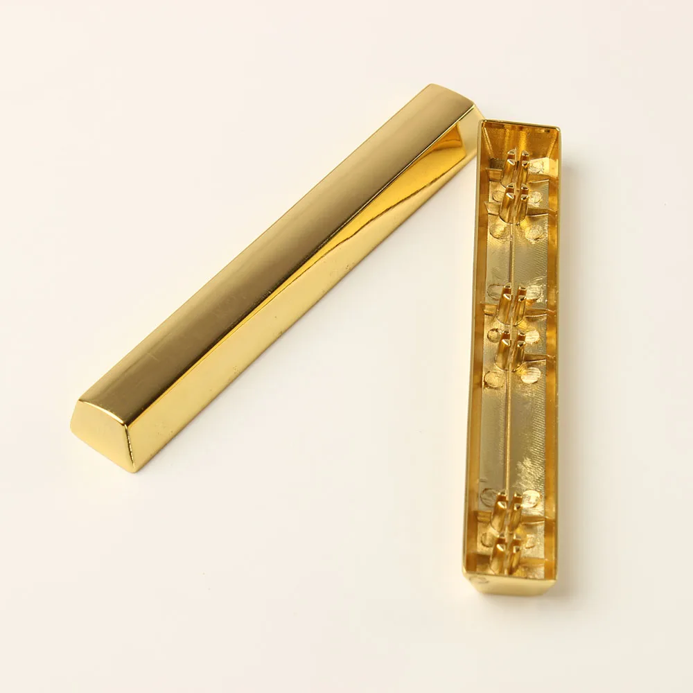 YMDK 6.25u 6.25x Titanium Alloy Gold electroplated Metal Space Bar