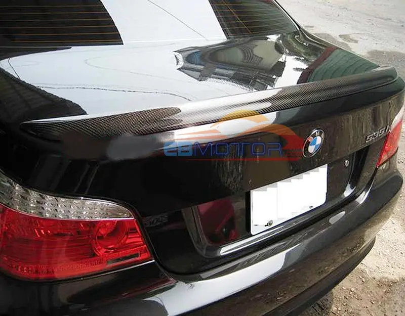 Real Carbon Fiber M5 Style Rear Trunk boot lip Spoiler Fit For BMW E60 5-SERIES 528i 535i 525i 530i 550i 545i 04-10