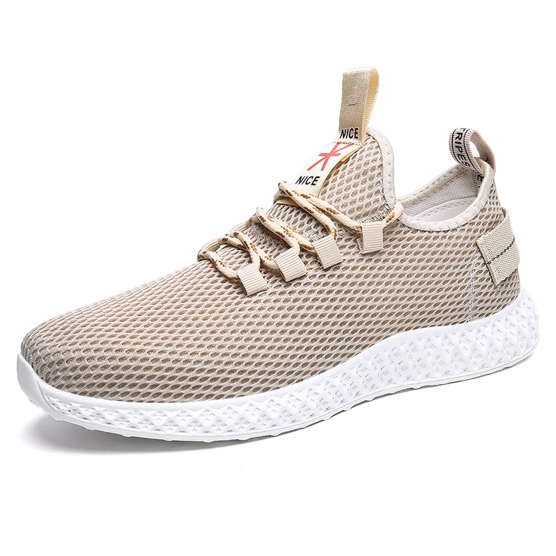 

Brand 2019 New Breathable Comfortable Mesh Men Shoes Casual Lightweight Walking Male Sneakers Tenis Feminino Footwear 6JF01