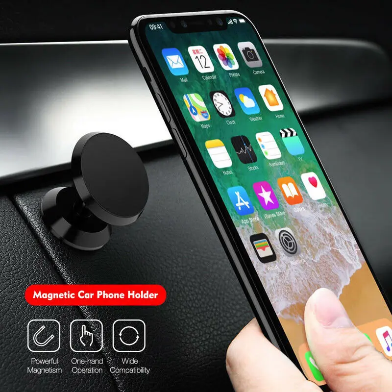 

2019 Newest Fashion Universal Magnetic Car Mount Sticky Stand Holder Fit For Mobile Cell Phone GPS Hot Sale
