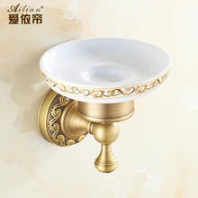 Luxus 100% kupfer Europäischen antiken seifenschale rack bad bronze hardware Chinesischen druck kostenloser versand