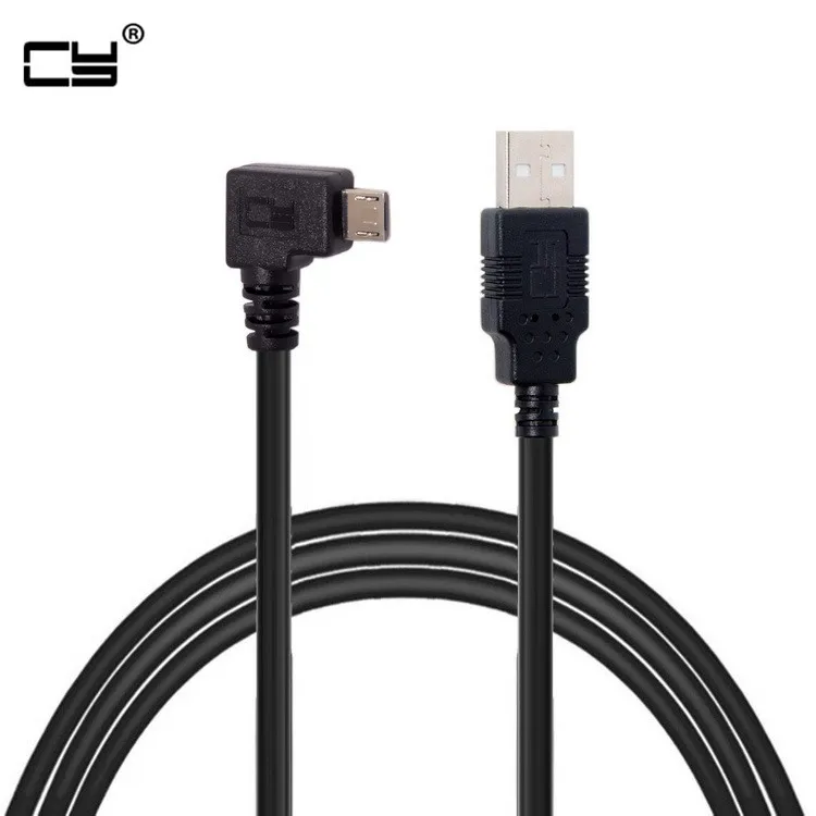 Правый и левый Угловой 90 градусов Micro USB штекер 2 0 кабель для зарядки данных