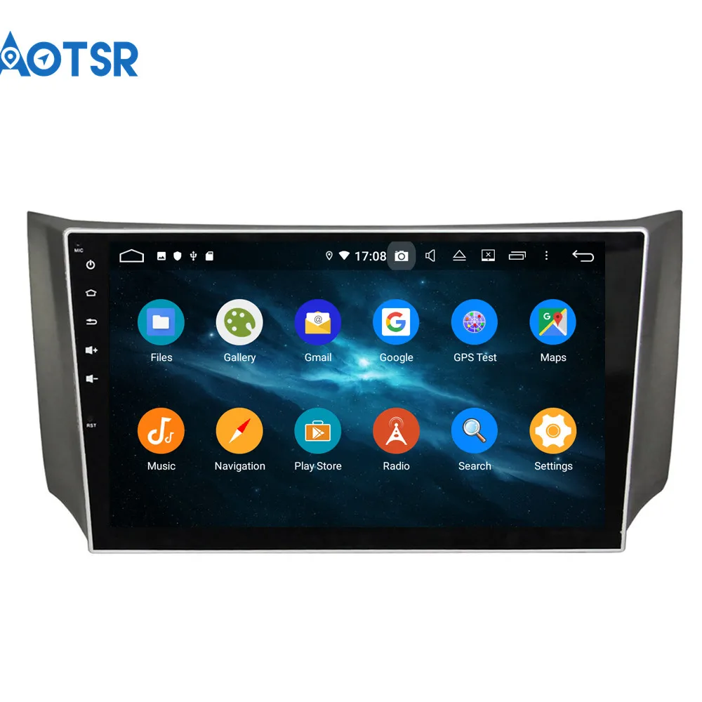 Автомобильный DVD плеер 10 1 дюйма Android 9 0 4 ГБ 64 GPS навигация для Nissan Sylphy 2012 2015 2 Din