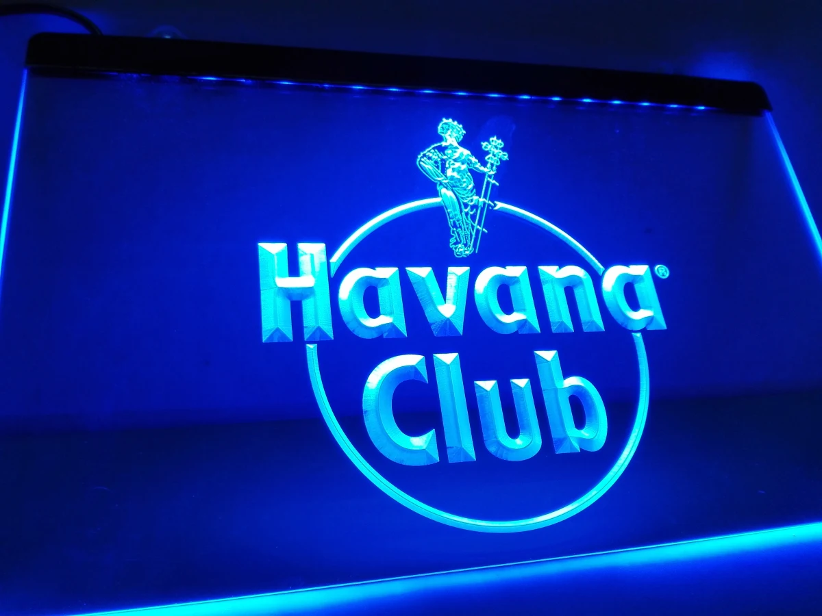 Светодиодный неоновый светильник LE218 Havana Club Rum|sign led|sign lightsign neon light |