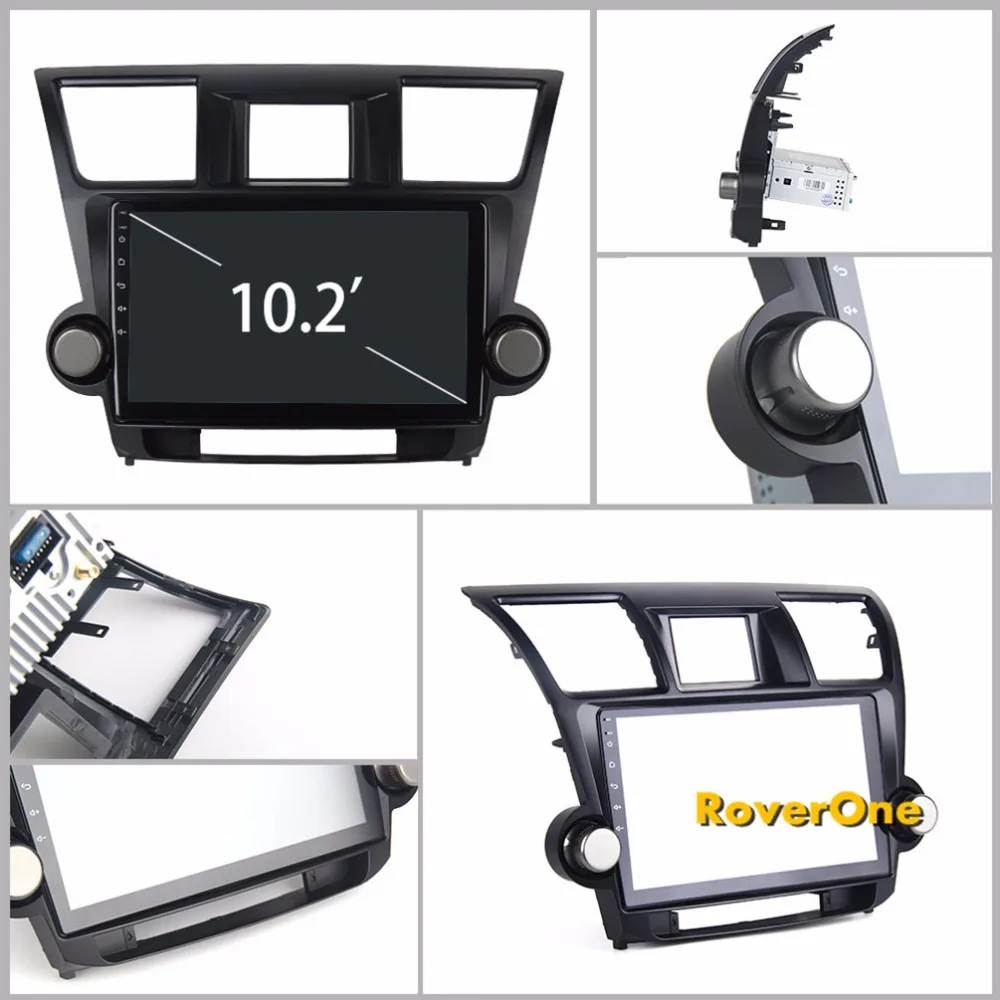 Clearance Car Radio for Toyota Highlander Kluger 2009 - 2013 Octa Core Android 9.0 Touch Screen Stereo GPS Navigation Sat Navi NO DVD 3