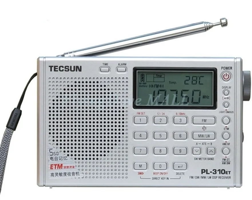 TECSUN PL-310ET FM AM MW SW LW приемник DSP WORLD BAND коротковолновое радио Цифровая Демодуляция стерео радио приемник Прямая поставка