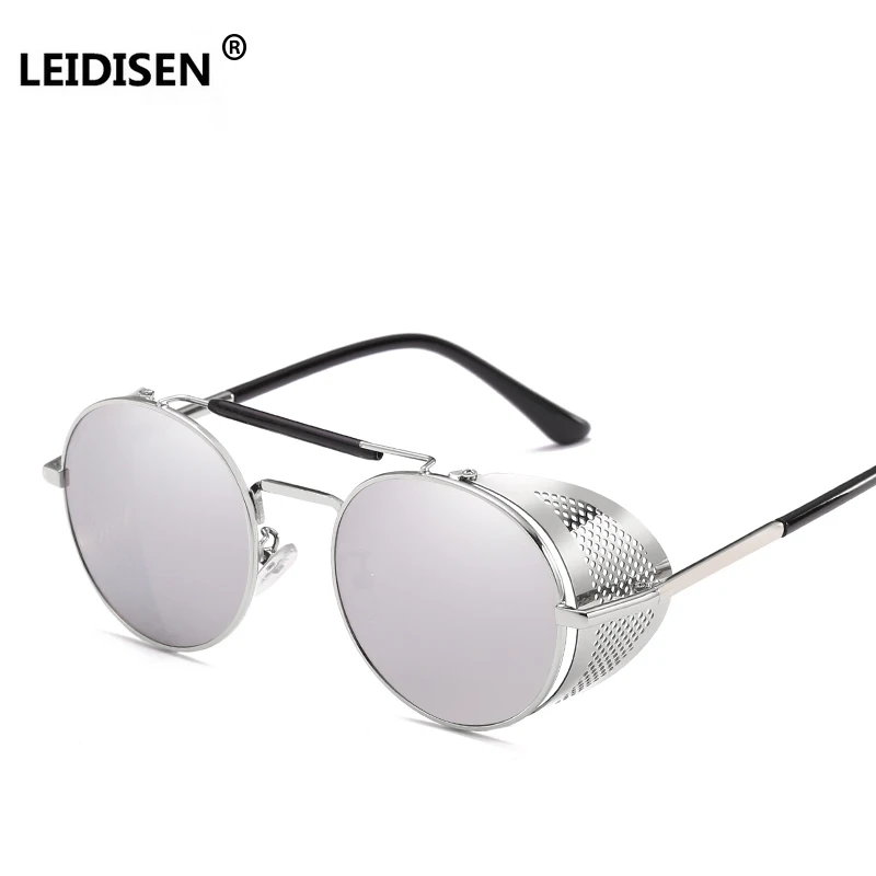 Солнцезащитные очки LEIDISEN в стиле стимпанк для мужчин и женщин 2018|brand sun glasses|designer
