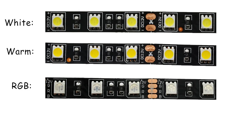 5050 RGB rgbww SMD чип свет DC 12 В украшения дома освещения 60leds/M 300LED ленты 5 м/roll