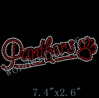 

Wonderful Life Wholesale Hot Fix Rhinestone Transfer Motifs Fashion Pantehrs and paw print Rhinestone Transfer