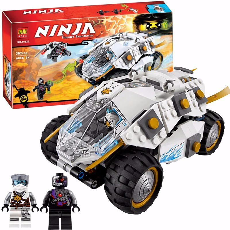 

Ninjagoinglys Titanium Ninja Tumbler 371pcs Building Blocks Set Brick Toys for Boys Bela 10523 Compatible with 70588