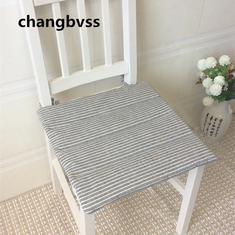 

Hotsale Striped Cotton Linen Dining Chair Cushion,Health Soft Seat Cushion Home Decor,Kitchen Chair Cushion,almofadas coussin
