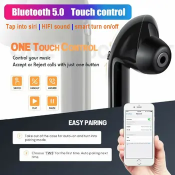 

2019 Bluetooth 5.0 Headset TWS Wireless Ear Hook Earphones Mini Earbuds True Bass Stereo HiFi Sport Headphones IPX7 Waterproof