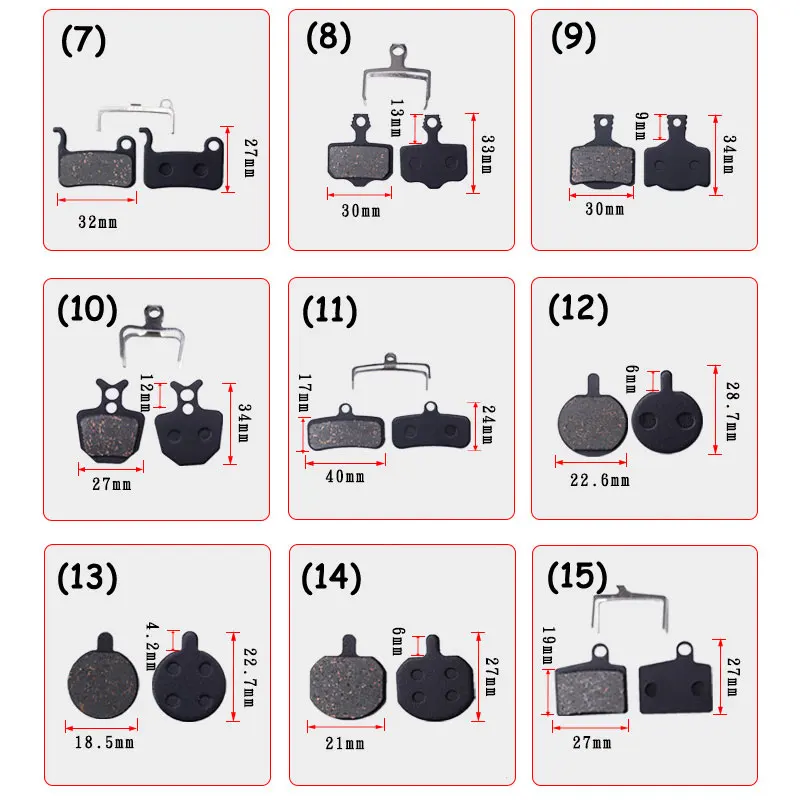 Горный велосипед дисковые тормоза безасбестовые велосипед тормозные колодки Велоспорт Аксессуары