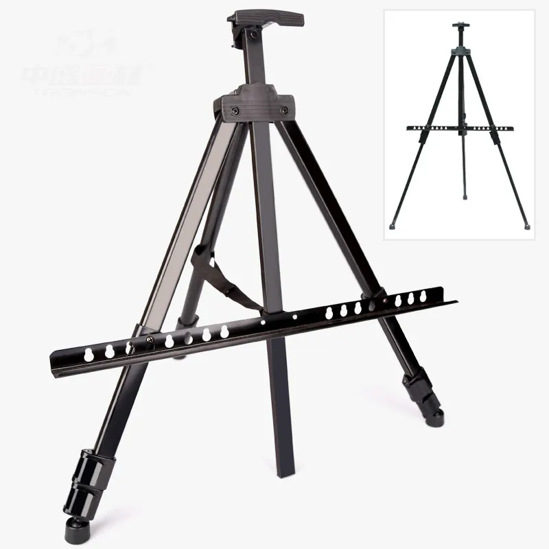 Art display easel with light  Art stand, Art easel, Black and