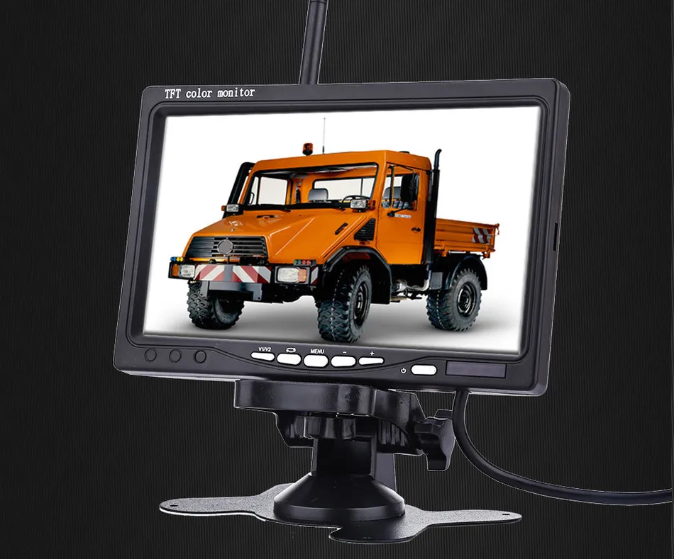 

7 Inch Car Truck Monitor Reverse Rearview Wireless Rear-view System TFT LCD MonitorS High Definition Camera Remote Control