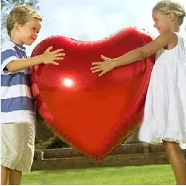 

75cm Big Red Heart Shape Foil Balloons Valentines Day Wedding invitations Party Easter Supplies Decoration Balloon Love globos