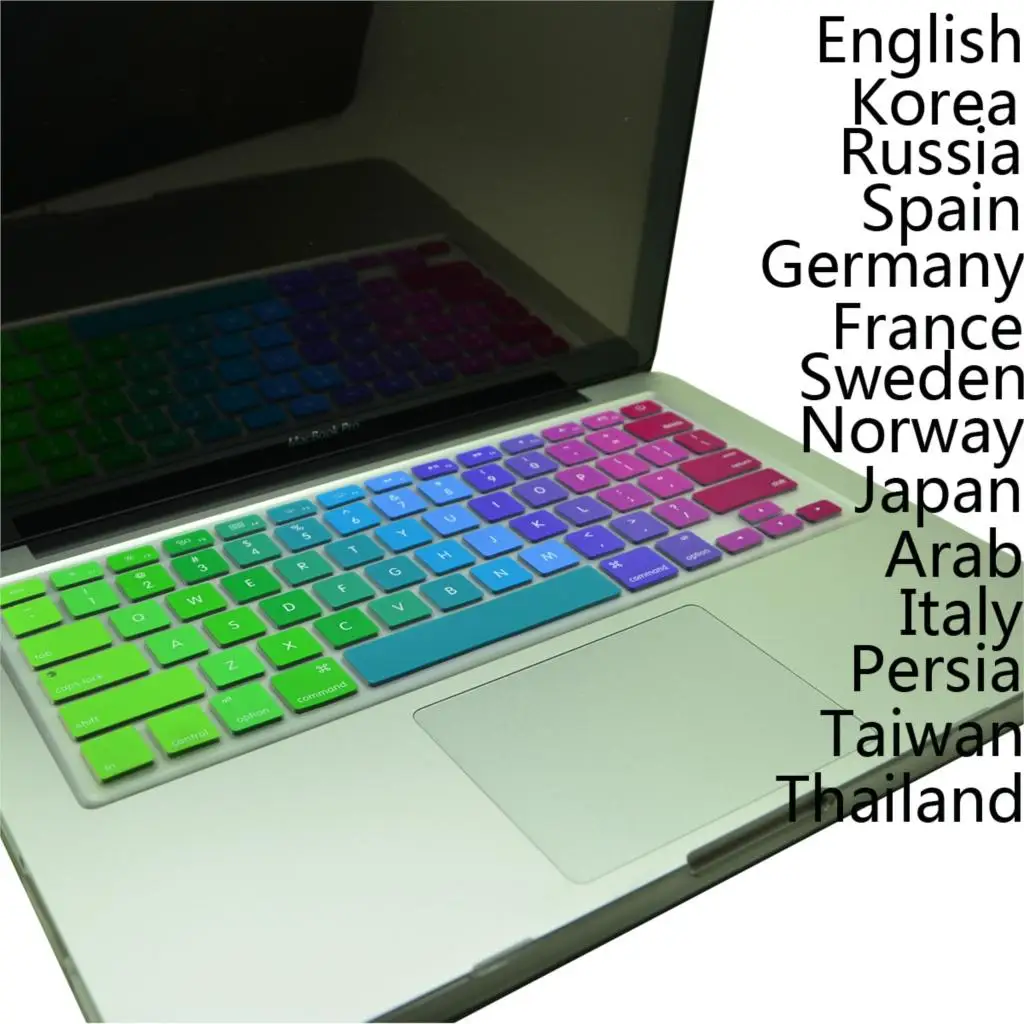 Korea/Korean 50pcs wholesale Keyboard Cover Skin film Protector For 13 15 17 Mac Macbook Air Pro Retina / Bluetooth Keyboard G6