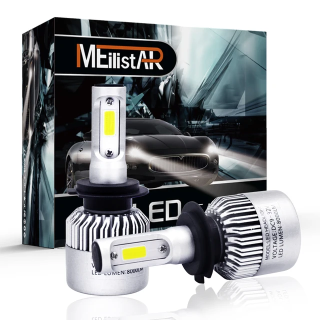 Aliexpress Com Meilistar S2 Cob 72w 8000lm H7 Led Lights Meilistar S2 Cob 72w 8000lm H7 Led Lights Bulbs Headlights Fog 12v