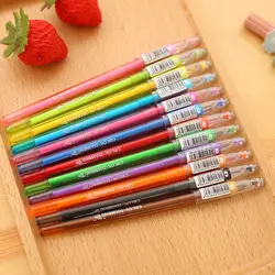Coloffice 3 шт./партия, маленькие свежие милые гелевые ручки ярких цветов, ручки со стразами, фирменный блеск, студент, школа, офис