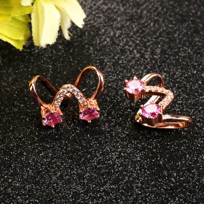 

Funmor Ear Clip Earring 925 Sterling Silver Brincos AAA Zircons For Women Girls Ear Jewelry Party Holiday Accessories Presents