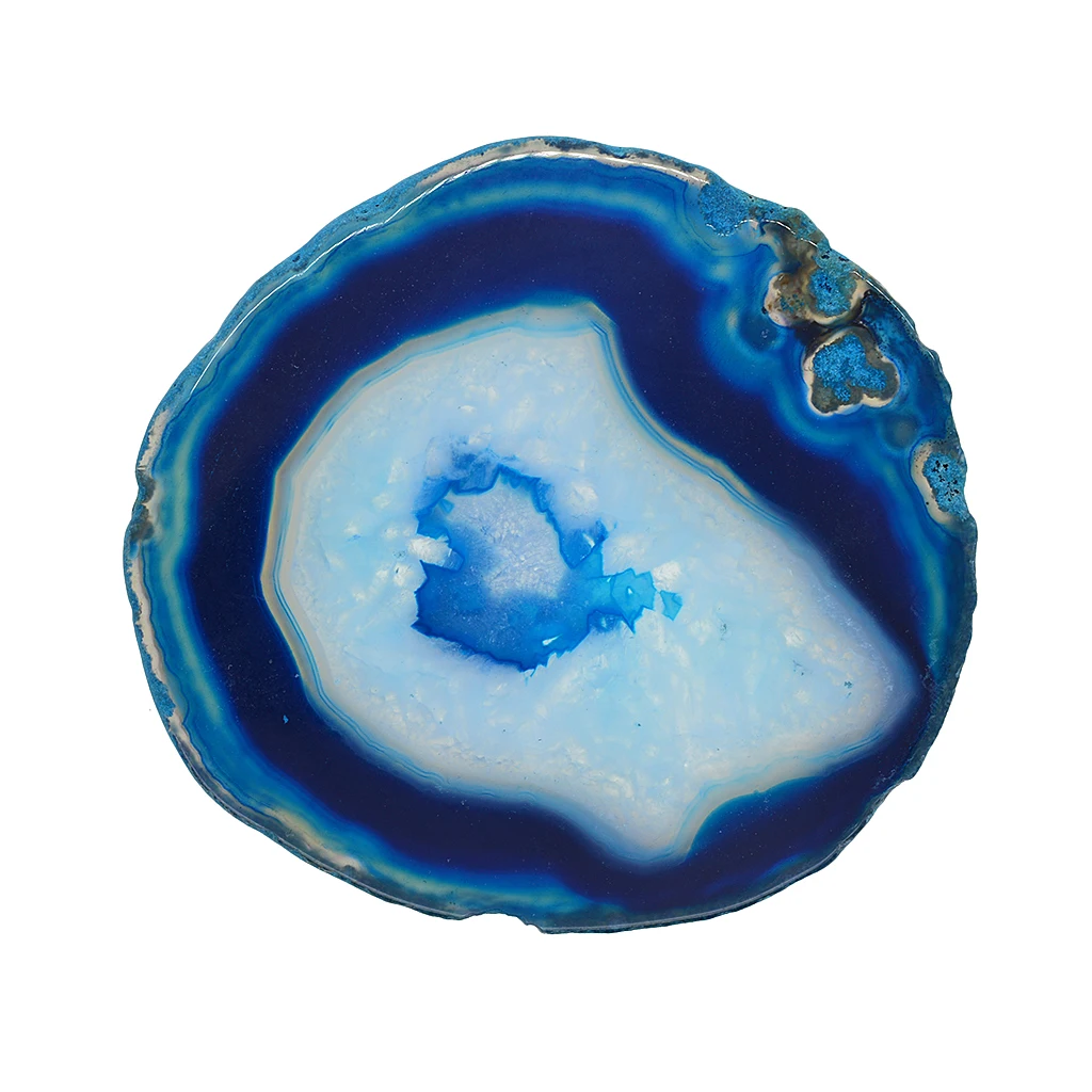 4 pieces Tea House Embellishments Agate Slices Irregular Crystal Quartz Stone For DIY Pendant Charms Mixed Colors 4#
