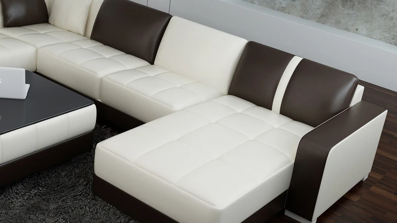 Горячая Распродажа диван из натуральной кожи для гостиной